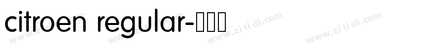 citroen regular字体转换 citroen regular字体转换